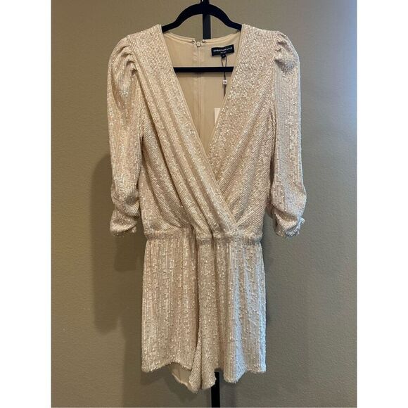 Generation Love Allegra Sequin Romper in Shell Size XS - Picture 2 of 5